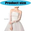 Wedding White Gloves Wedding Concert Operas Party Costume White Gloves for Bride and Bridesmaids Lady Gloves