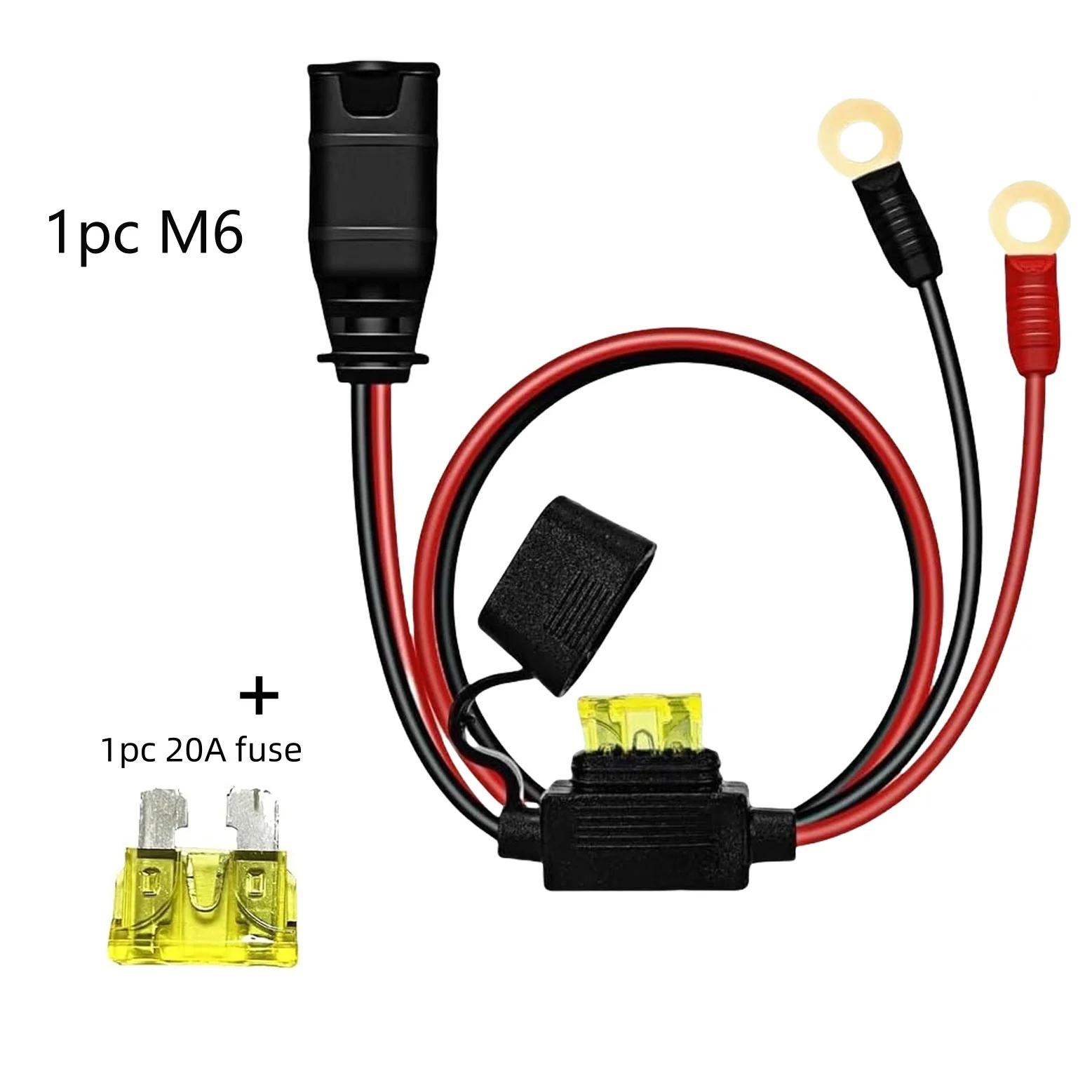 

Compatible With NOCO GC008X 1/2PCS M10/M6 Silicone Cable Car Plug Fast Charging Connector Cable Durable Anti-Abrasion
