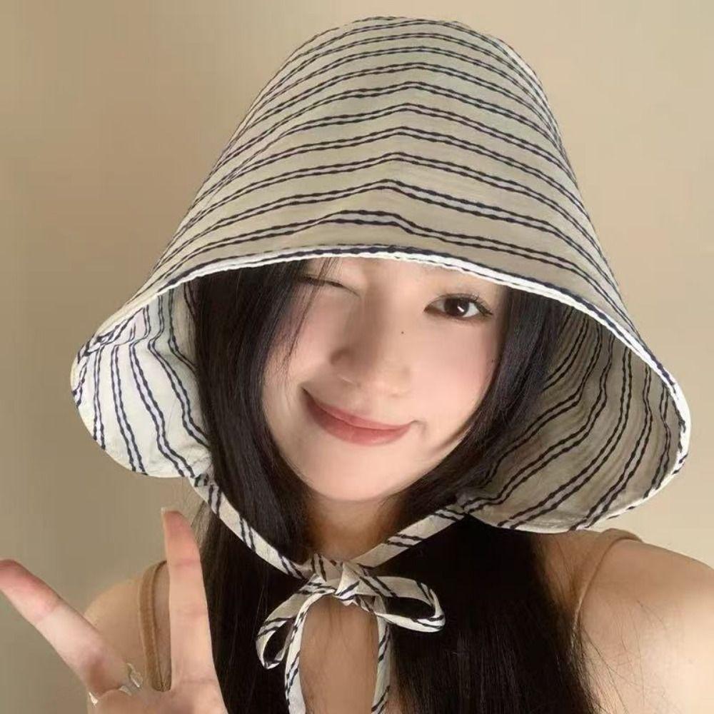 Large Brim Sun Protection Hat Wide Brim Sun Cap Fashionable Bucket Hat  Beach