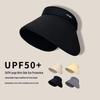 Women's Extra-Large Brim Foldable Sun Hat - UV Protection, Open-Top Design for Summer Outdoor Activities