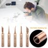 5Pcs Oxygen-free Copper Lead-free Solder Non-stick Tin Tip Soldering Iron Tips Welding Nozzle DIY Tools Set for Horns Plastic