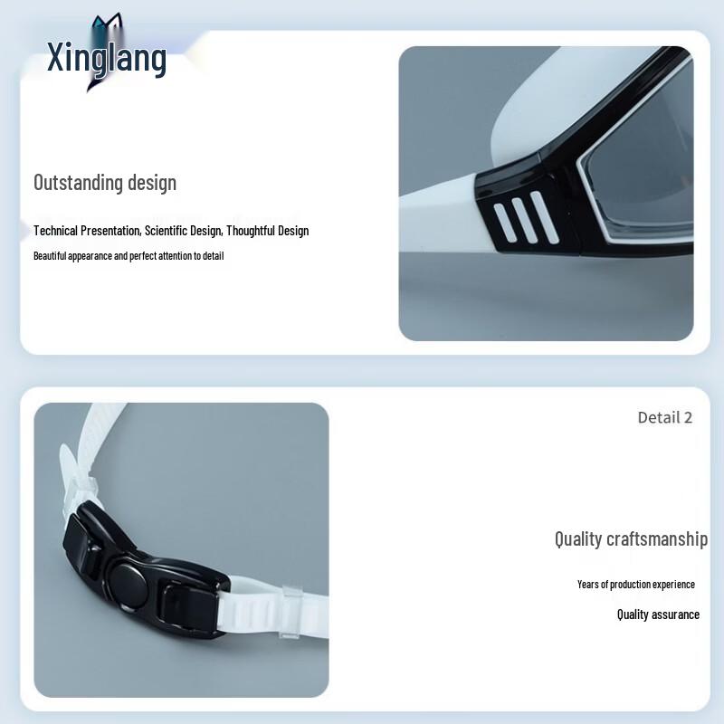 Lilang Wide-Frame Anti-Fog Swimming Goggles