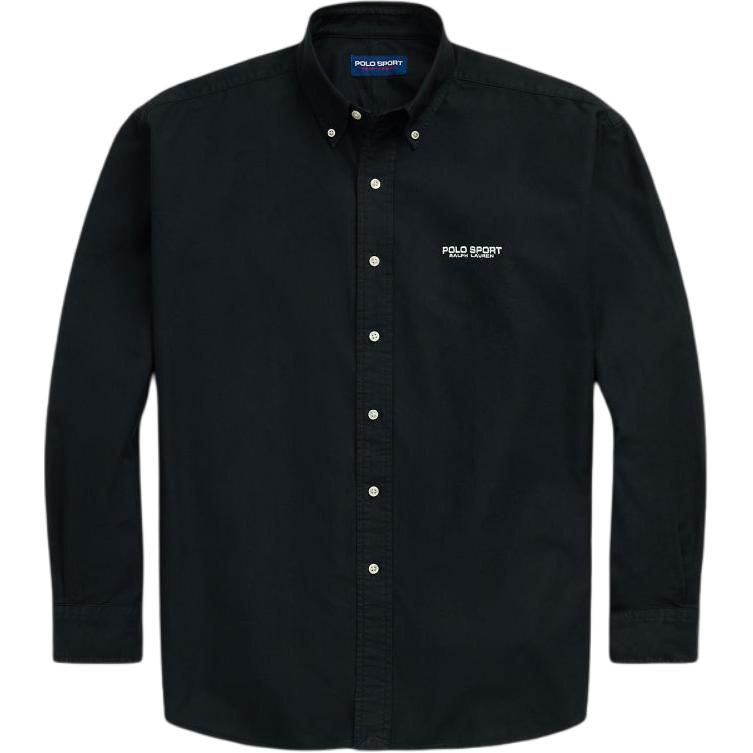 

Рубашка поло Ralph Lauren с логотипом, цветной блок, с длинным рукавом, унисекс, черная MNPOWOV16824288-001 XXL