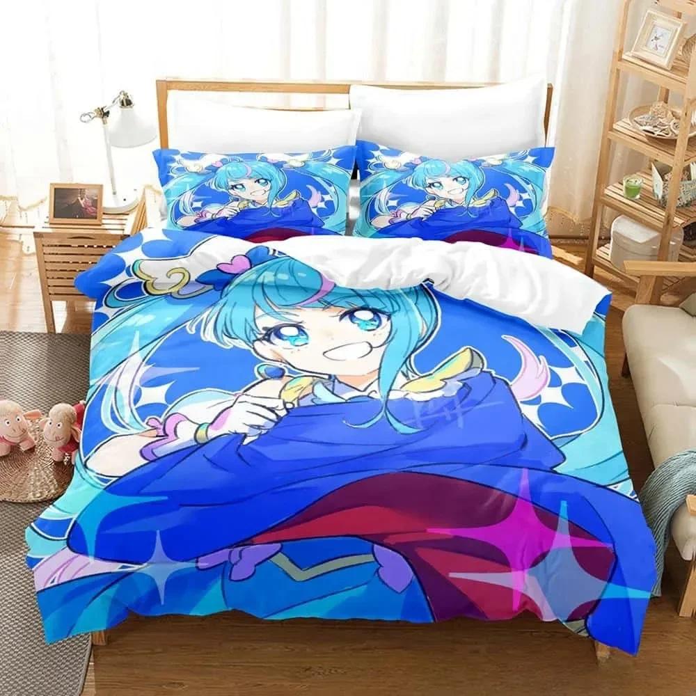 Comforter 3D Anime Kawaii Girls Sora Harewataru Bedding Set Printed With Soft Single Double Queen Super King Size