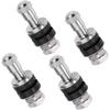 Pack of 4 Metal/Chrome Tire Valve Stems High Pressure Bolt In Valve Stem Flush Mount 502 Fits 0.453’’