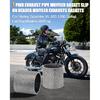 2 Stück Auspuffrohr Schalldämpfer Dichtung Slip-On Krümmer Schalldämpfer Auspuffdichtungen für Harley Sportster XL 883 1200, Softail Fat Boy