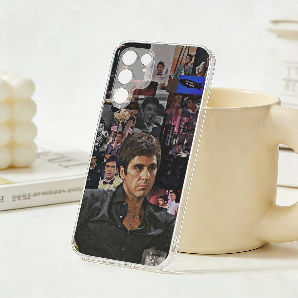 

Scarfaces Tony Montana Phone Case For Samsung S26, S25,S24,S21,S22,S23,S30,Ultra,Plus,5G,Transparent Cover Samsung S20fe