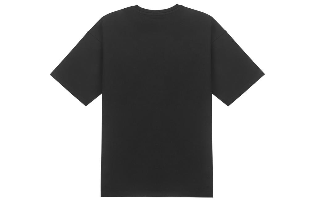 New Balance Drop Shoulder Sleeve T Shirt Unisex Black AMT21549-BK