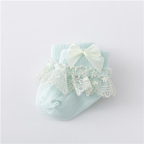 0-24Month Newborn Baby Socks For Girls Cotton Lace Infant Girls Sock Princess Bow Toddler Baby Girls Socks Spring Autumn