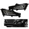 Pereche DRL LED Lumini de Zi Lampă de Ceață Dreapta+Stânga Pentru 2015-2017 Hyundai Tucson