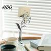 Invisible Clip Slot Holder Desk Memo Holder Acrylic Flower Vase Photo Display