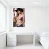 Sexy Cowgirl Outdoors Tin Sign - Black Wide - Brim Hat, Star Stripe Bustier, Denim Jeans Metal Poster for Bar Home Wall Decor