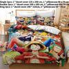 Anime Piece One Bedding Set Juvenile Monkey Dluffy Single Double Cover Duvet