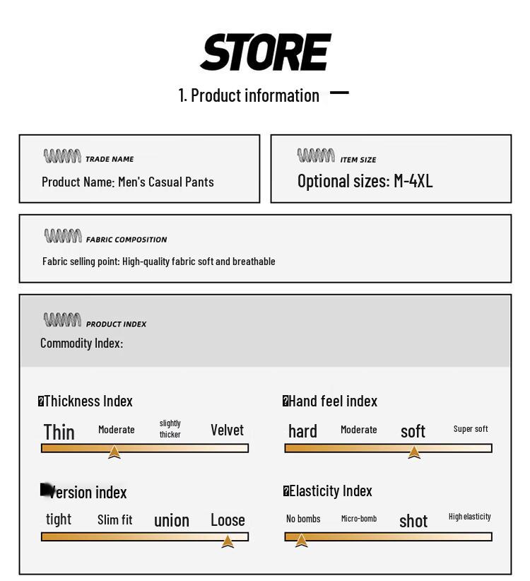 Baleno Men's S&K Loose Straight Leg Casual Pants