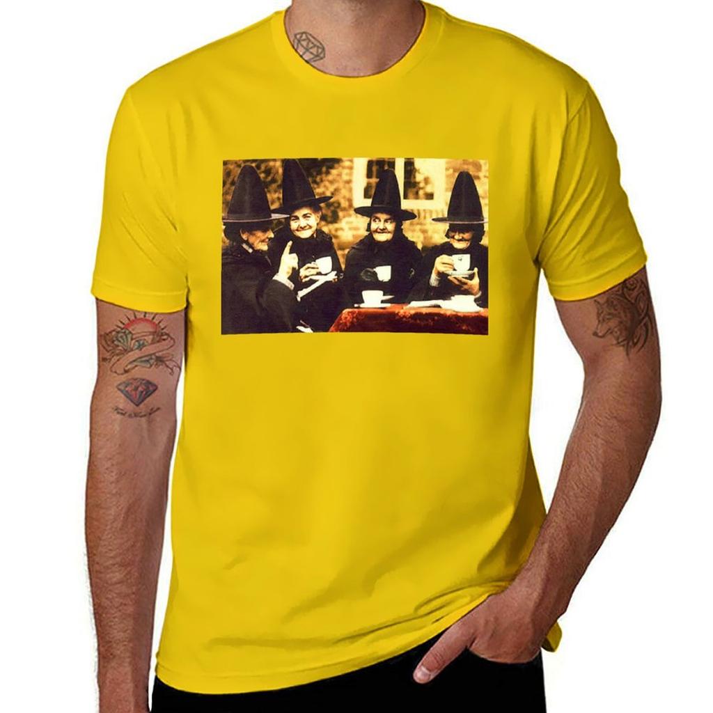 Witches Tea Party  colored Tshirt sublime heavyweights mens plain t shirts