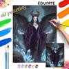 Maleficent Oil Painting by Numbers Art Kit. Handmade Diy Painting Home Decoration Gifts