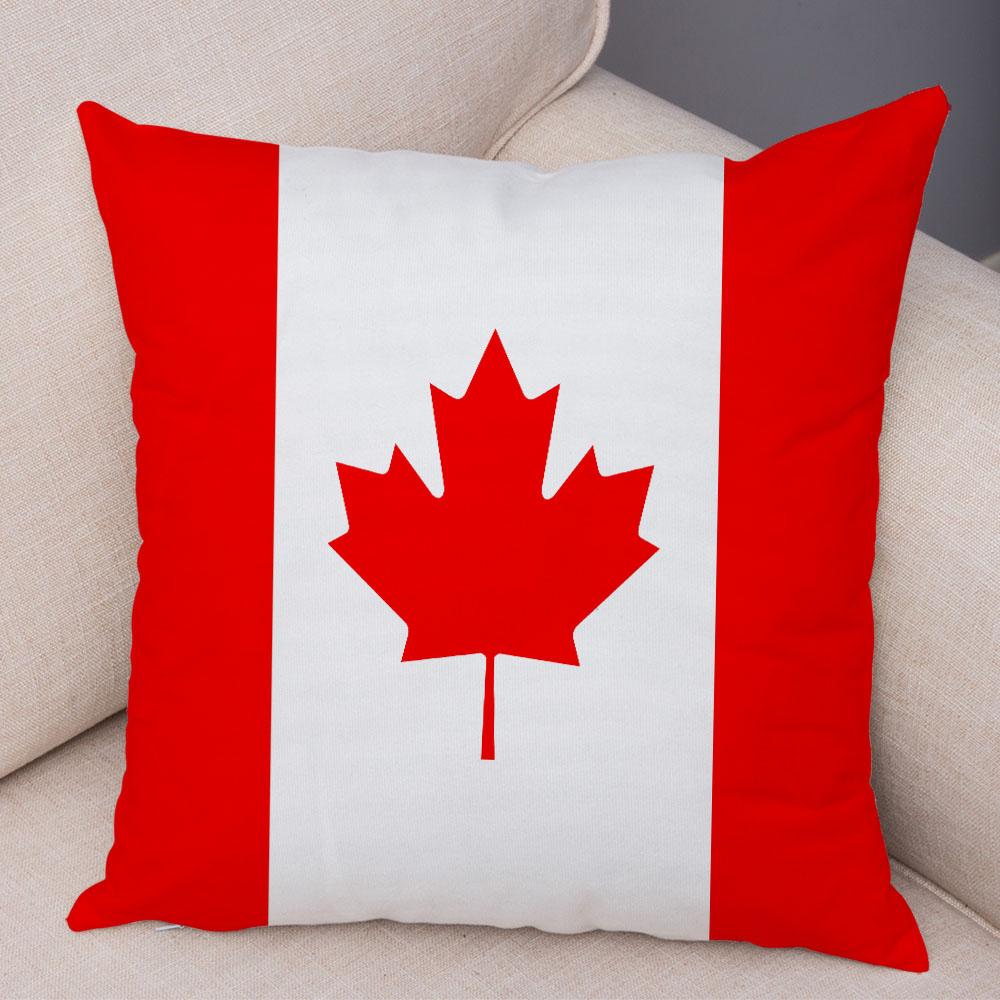 Style National Flag Cushion Cover for Sofa Home Car Decor Geometric Print Pillowcase Super Soft Plush Pillow Case Xcm