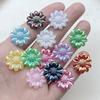 20pcs Mixed 20mm Ab Color Chrysanthemum Decoration Flat Back Diy Hair Accessories Mobile Phone Shell Decoration Flowers