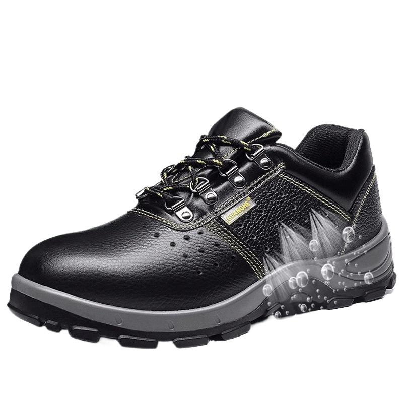 Arbeitsschuhe Stahlkappe Anti-Quetschschutz Baustellensicherheitsschuhe Anti-Stahlsohle Durchtrittsicher Anti-Öl Schutzschuhe
