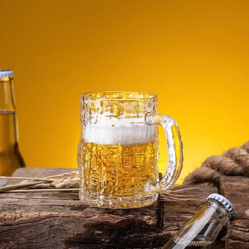 Shangqi Tree Bark Texture Heat-Resistant Glass Tumbler