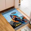 Custom Name Cartoon off-road vehicle fire truck Rug for Living Room, Game Rooms, Office, Bedroom, Floor Mat Playful Design, fan gifts Christmas decor