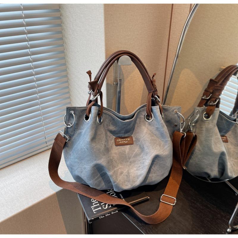 Large-capacity New Retro Casual Simple Portable One-shoulder Underarm Tote One-shoulder Oblique Span Bag