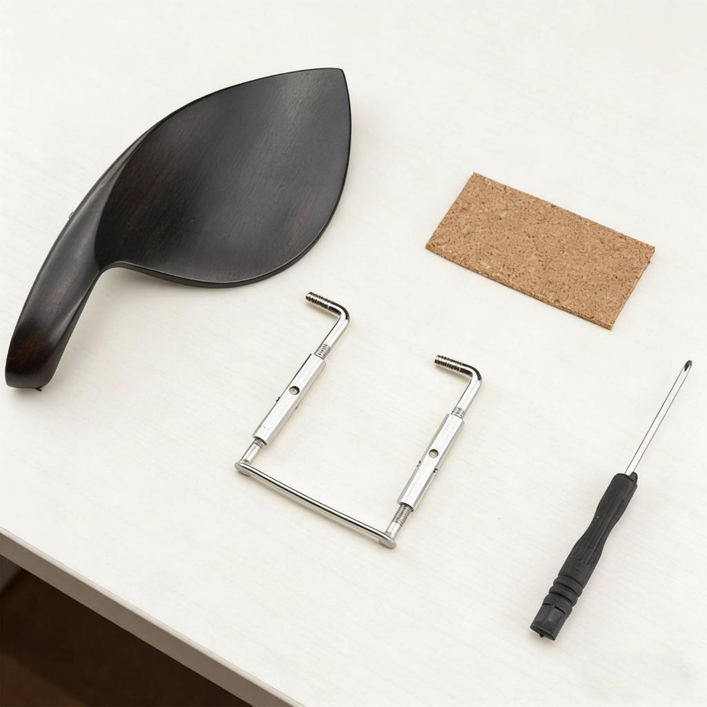 Violin Chin Rest Premium Material Violin Chinrest Kit Wooden Jaw Rest Long-Lasting Musical Instrument Accessory Sturdy Wood
