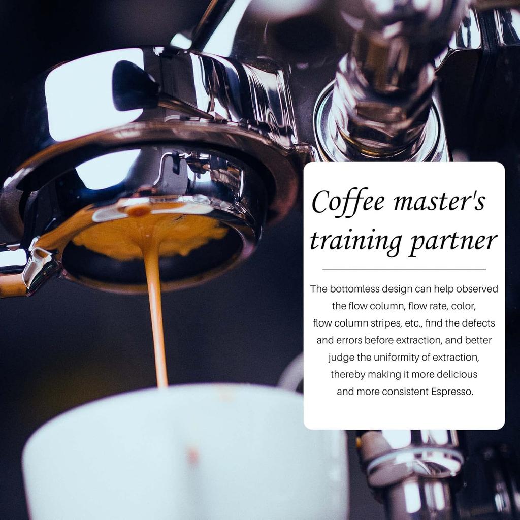 Alliteqwe 51mm Steel Bottomless Coffee Portafilter for Professional Coffee Maker Accessory