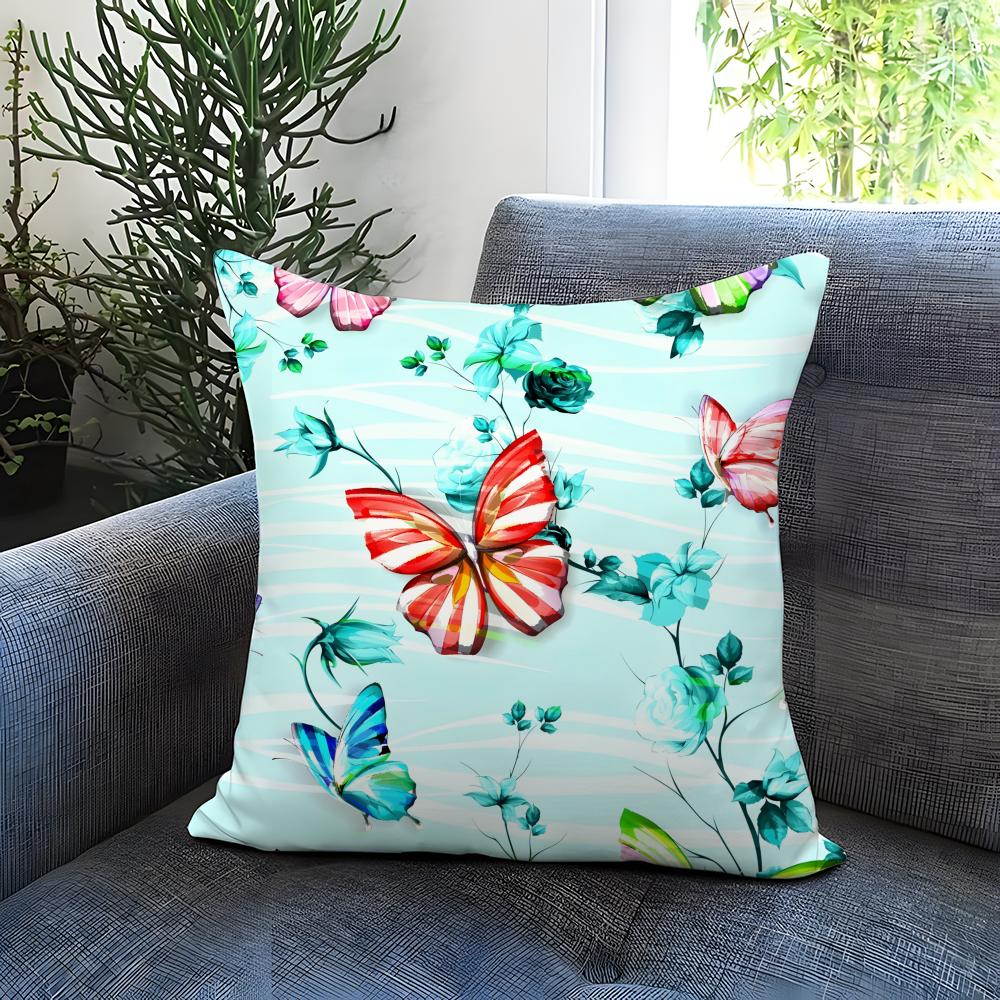 butterfly Cushion Cover Comfortable Reversible Pillow Cover Ideal for Car Sofa Bedroom  Beyond