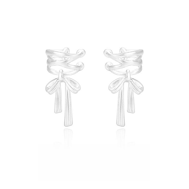 

Бант с кисточками без сережек, серьги-гвоздики, женственные серьги-клипсы в виде косточки, серьги уникального дизайна.