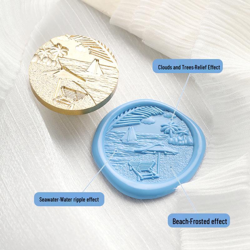 November's Huidisi Irregular Embossed Literary Wax Seal Copper Stamp
