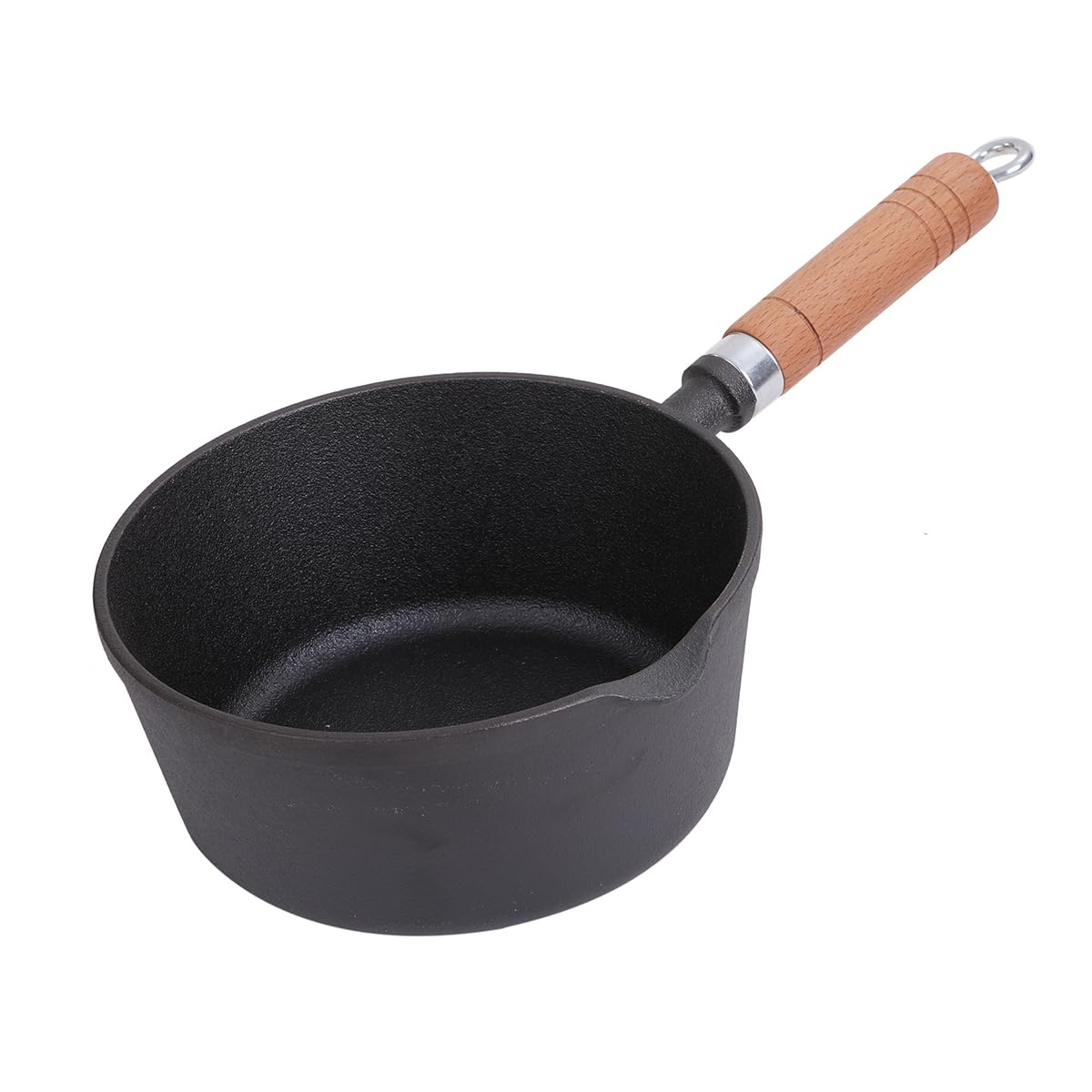 

Желаемая чугунная сковорода-фритюрница/вок, подходит для индукции, без силиконового покрытия (19см)