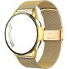 Milanese Bracelet + Case with Screen Protector for Huawei Watch GT 3 46mm, Gold