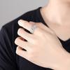 S925 sterling silver moissanite ring men's classic domineering one-carat mozzarella diamond full diamond men's ring open jewelry gift