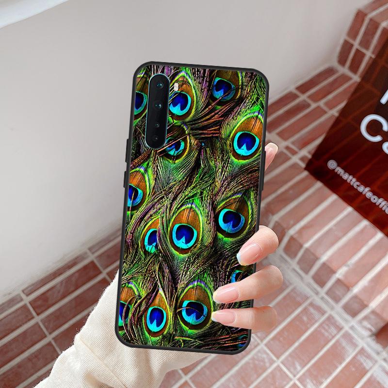 Peacock Feathers Case For OnePlus Nord 5 CE 2 3 4 Lite N20 N30 OnePlus 15 13 12 11 10R 13R 10T 13T 12R Cover