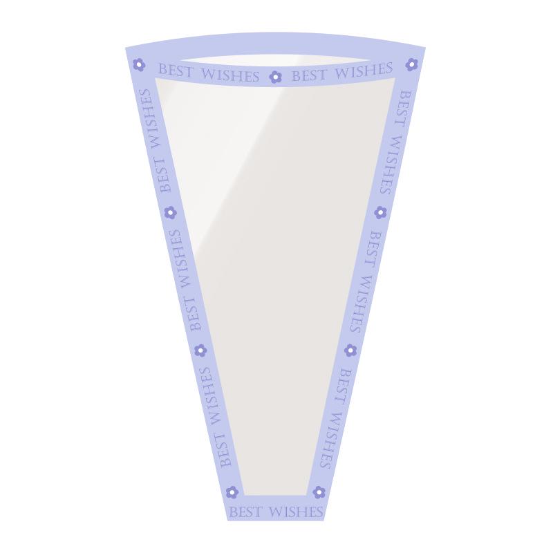 Sweet Heart Bouquet Floral Packaging - Transparent Fresh Flower Wrapper for Florists and Street Stalls