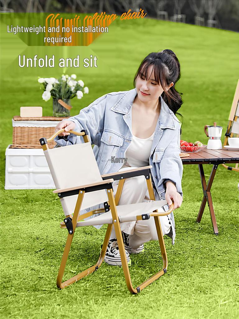 Portable Folding Outdoor Chair: Ideal for Camping, Picnic, Fishing, Beach, and More