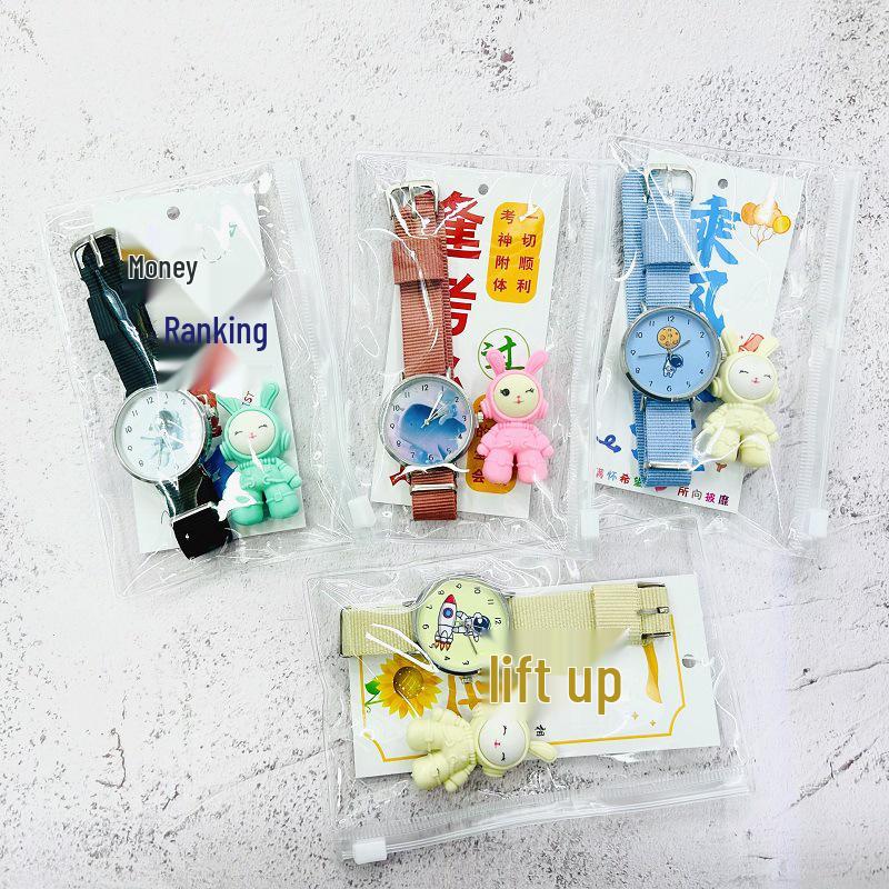 

Korean Style Astronaut Quartz Watch & Candy Color Stationery Set - Creative Student Influencer Edition чорний