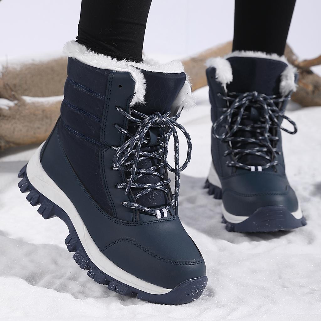 Women Snow Boots Waterproof Winter Platform Ankle Boots Keep Warm Snow Shoes Plush Outdoor Short Boots Non-slip Casual Sneakers
