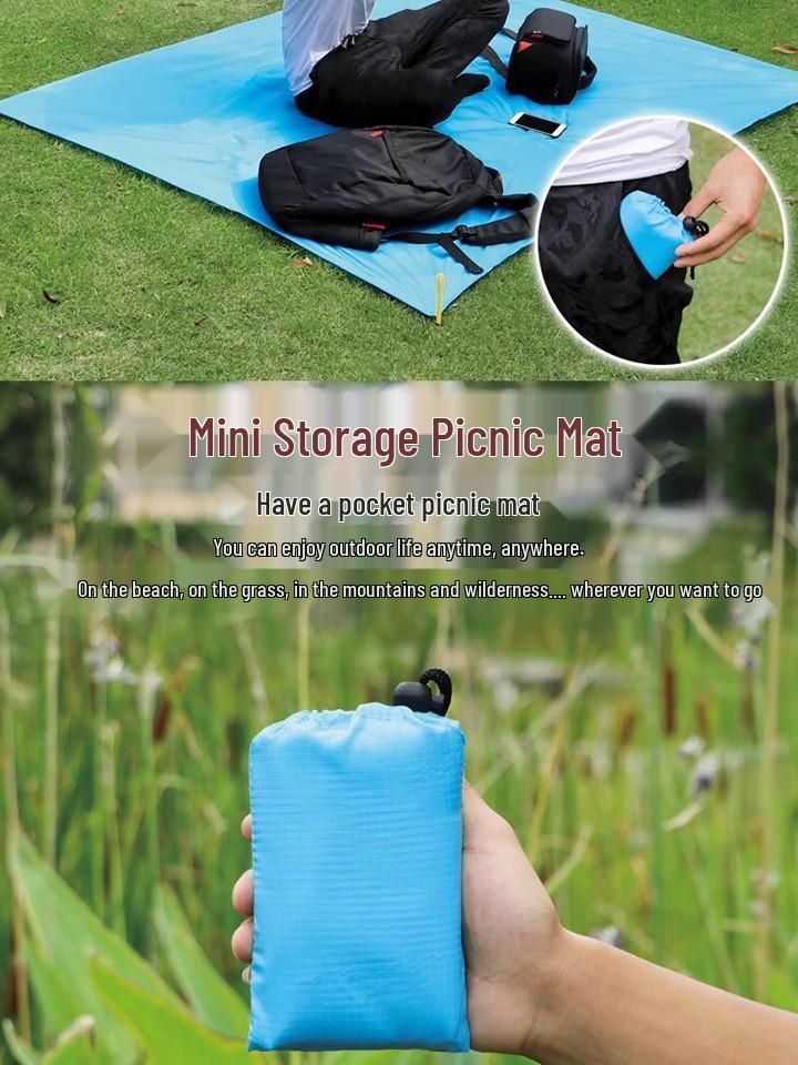 

Portable Waterproof Picnic Mat for Outdoor Camping and Beach 70*110cm яскраво-рожевий колір