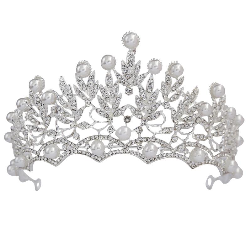 Accesorii pentru coroana pentru copii Coroana prințesă Bijuterii pentru păr Perle Strasuri Diadem Diademe Ornamente pentru păr pentru copii Cadou pentru fete de petrecere