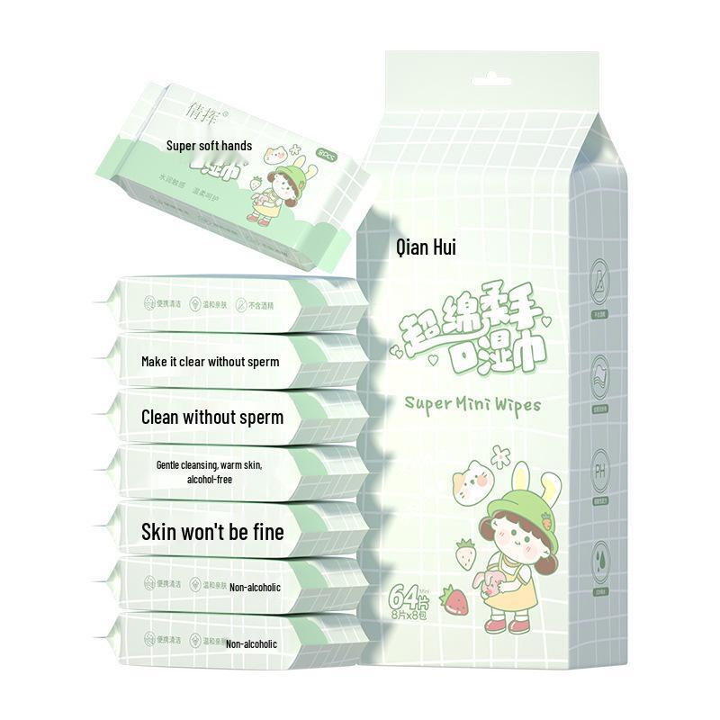 

Портативные мини-салфетки для рук и рта ребенка: Детские влажные салфетки