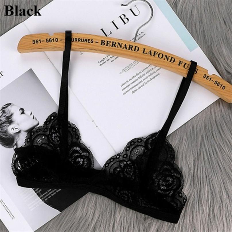 Sexy Camisole Padded Bra Seamless Deep V Lace Bra Wireless Thin Underwear Sexy Soft Bra