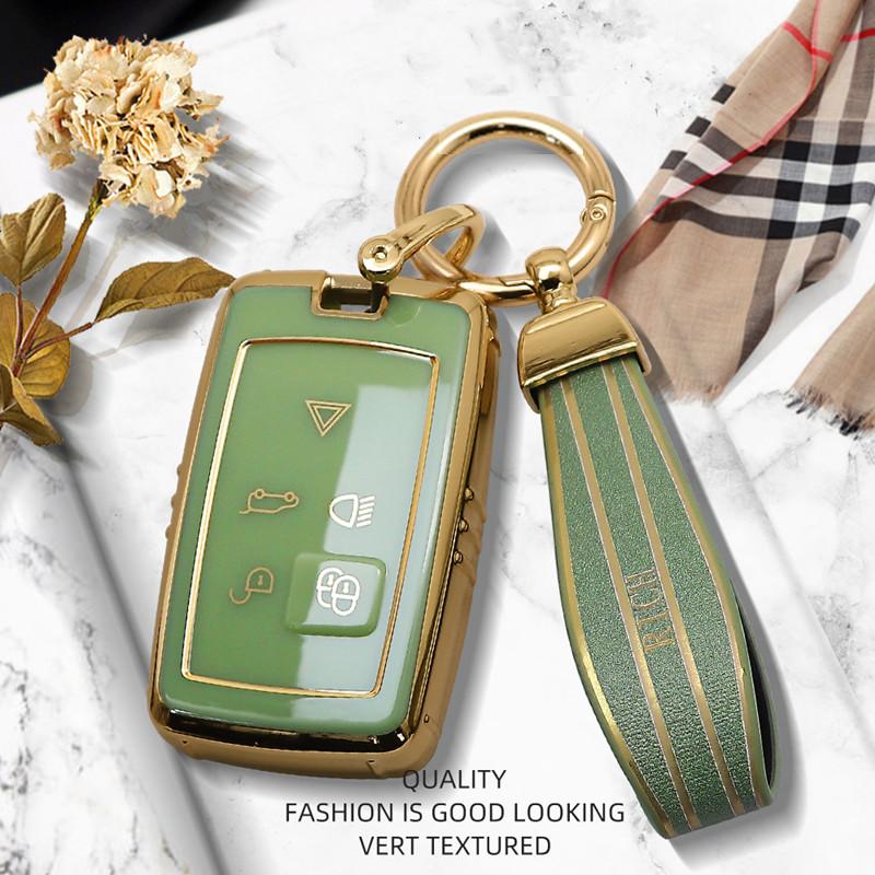 Luxurious Remote Key Case Cover For Land Rover Range Rover Evoque Discovery Sport Velar For Jaguar XE XF E-Pace F-Pace