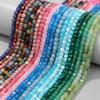 5mm Natural Stone Faceted Square Beads Charm Loose Agates Garnet Quartz Crystal Beads for Jewelry Making Diy Accessorie Finding