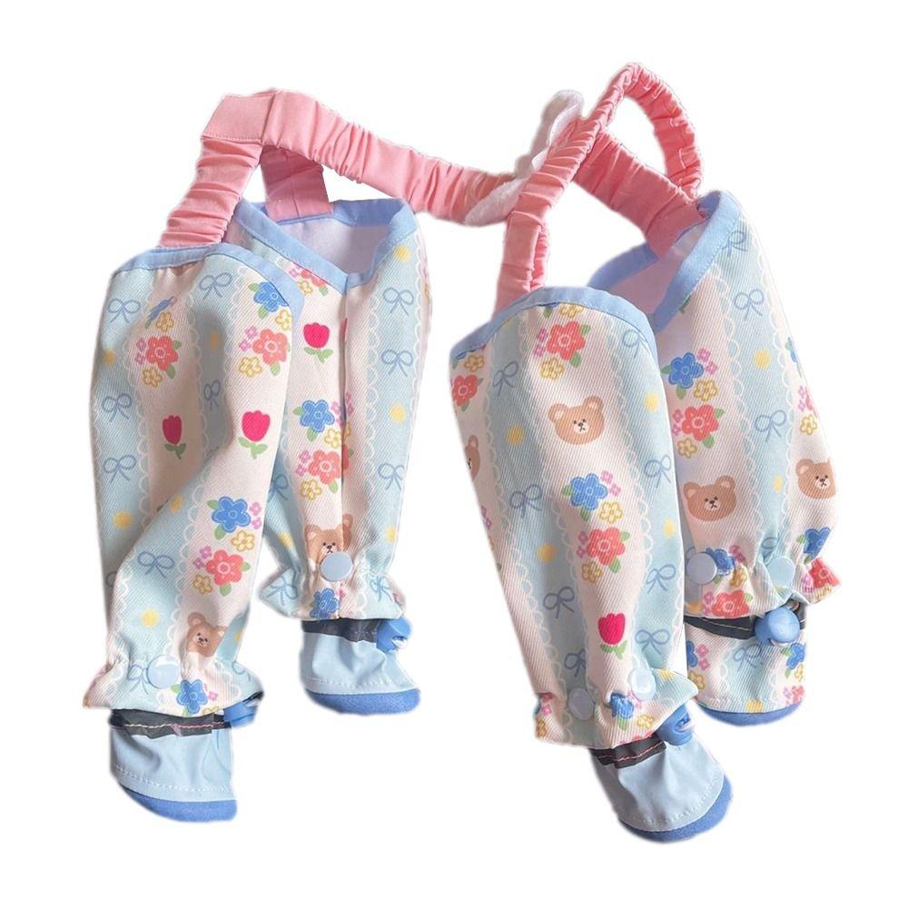 Polyester Dog Four Legged Pants With Shoes Dog Leg Protection Pants  Summer