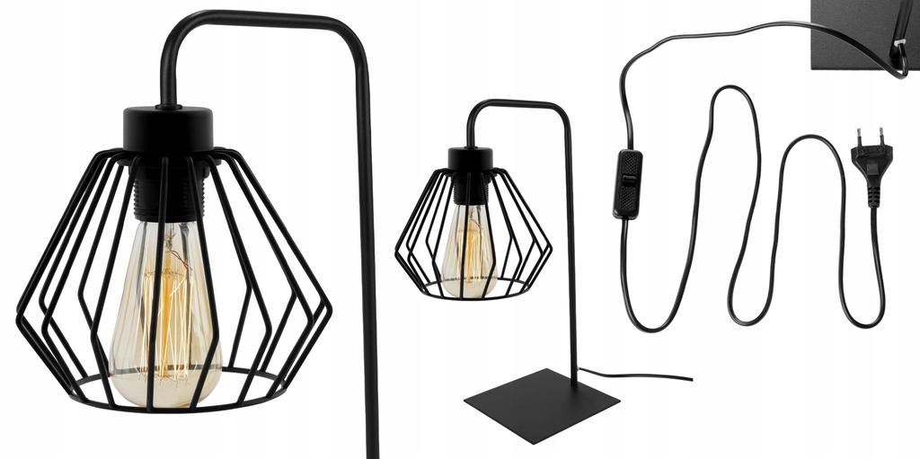 STANDING NIGHT DESK LAMP WICIAK BLACK LED