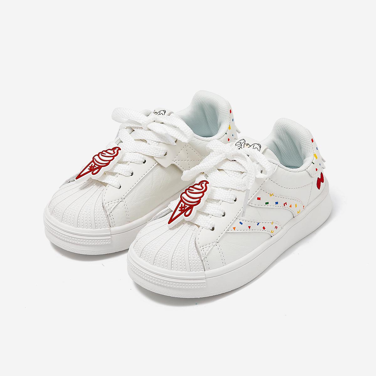 

Children s Versatile Thick-Soled White Shell Toe Shoes - Women s Hong Kong Style, New Spring/Autumn, German Training Casual Sports Sneakers 33 світло-бежевого кольору