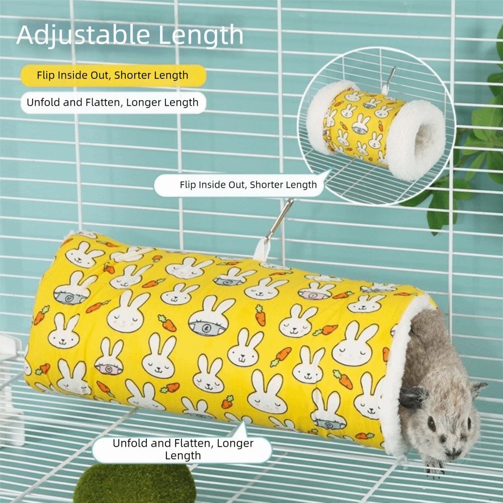 Warm Hanging Tunnel Nest Thickened Hamster Hammock Pet Cage Nest  for Guinea Pig Mice