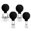 4 Stück Anti-Cellulite-Saugnapf Ventosa Silikon Ball Gläser Glas Vakuum Schröpfen Set Dosen Körper Gesicht Massagegerät Drop Shipping